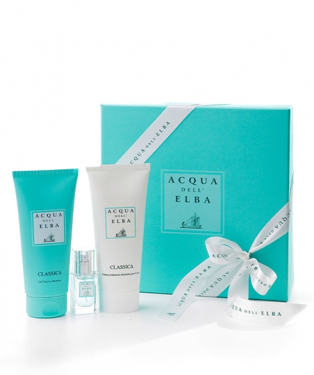 Verpackung Classica Herrenduft • Feuchtigkeitsspendende Körperlotion 200 ml + Duschgel 200 ml + Eau de Parfum 15 ml