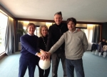 QUI ELBA NEWS-IL CAMPIONE DI VOLLEY ANDREA LUCCHETTA CON ACQUA DELL'ELBA