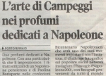 IL TIRRENO - L'ARTE DI CAMPEGGI NEI PROFUMI DEDICATI A NAPOLEONE