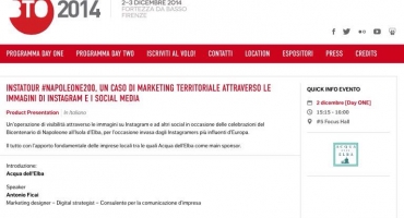 BTO2014: UN PANEL PER ACQUA DELL'ELBA E #NAPOLEONE200