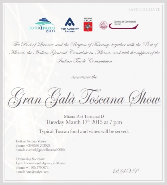 GRAN GALA' TOSCANA A MIAMY