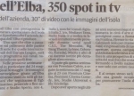 IL TIRRENO - ACQUA DELL'ELBA, 350 SPOT IN TV