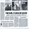 IL TIRRENO - PATTI SMITH, IL GIORNO DEL CONCERTO