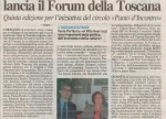 LA NAZIONE - CECINA VETRINA DELLE ECCELLENZE LANCIA IL FORUM DELLA TOSCANA