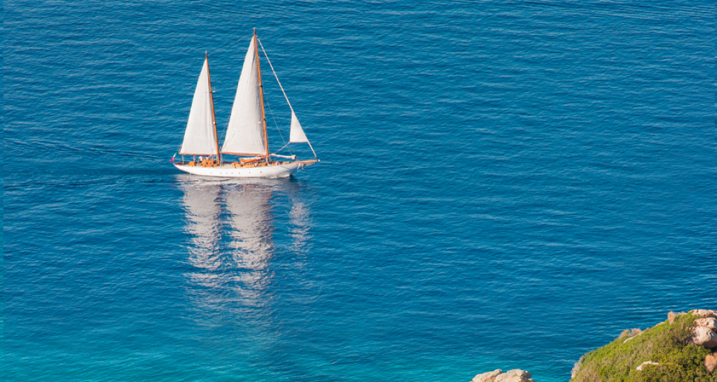 The ancient sailing ship