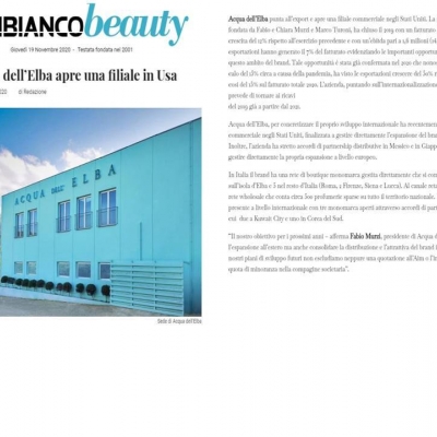 PAMBIANCONEWS.COM - ACQUA DELL'ELBA APRE UNA FILIALE IN USA