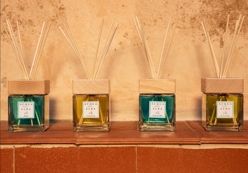 Les diffuseurs de parfum d'ambiance Acqua dell'Elba, une idée chic et élégante