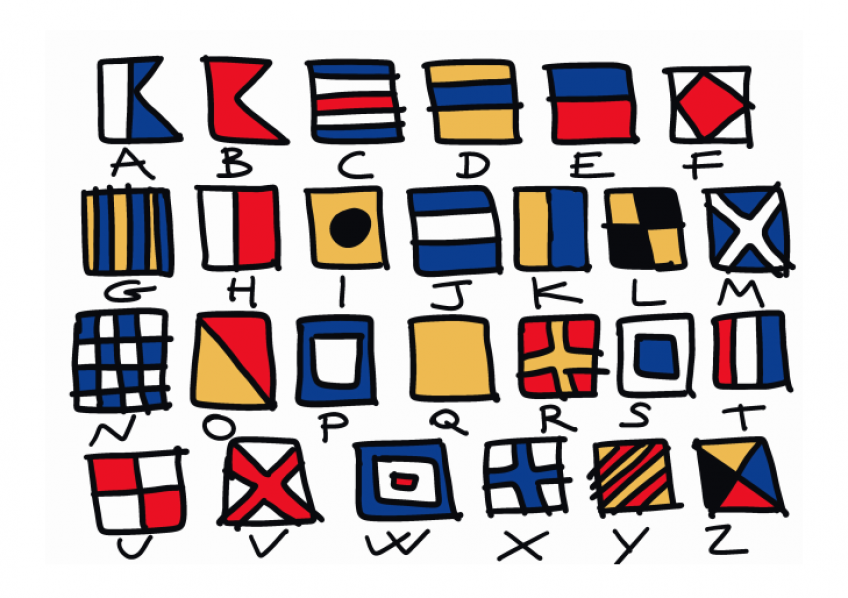 IL MARE HA IL SUO ALFABETO.