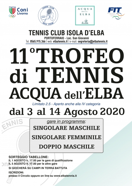11° TROFEO DI TENNIS 'ACQUA DELL'ELBA'